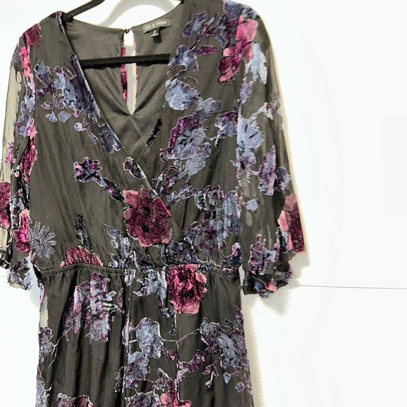 Women's AS U WISH Jumpsuit Romper, M, Black and Purple Shorts - Picture 2 of 10